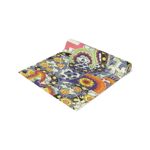 Bohemian Floral Paisley Table Runner