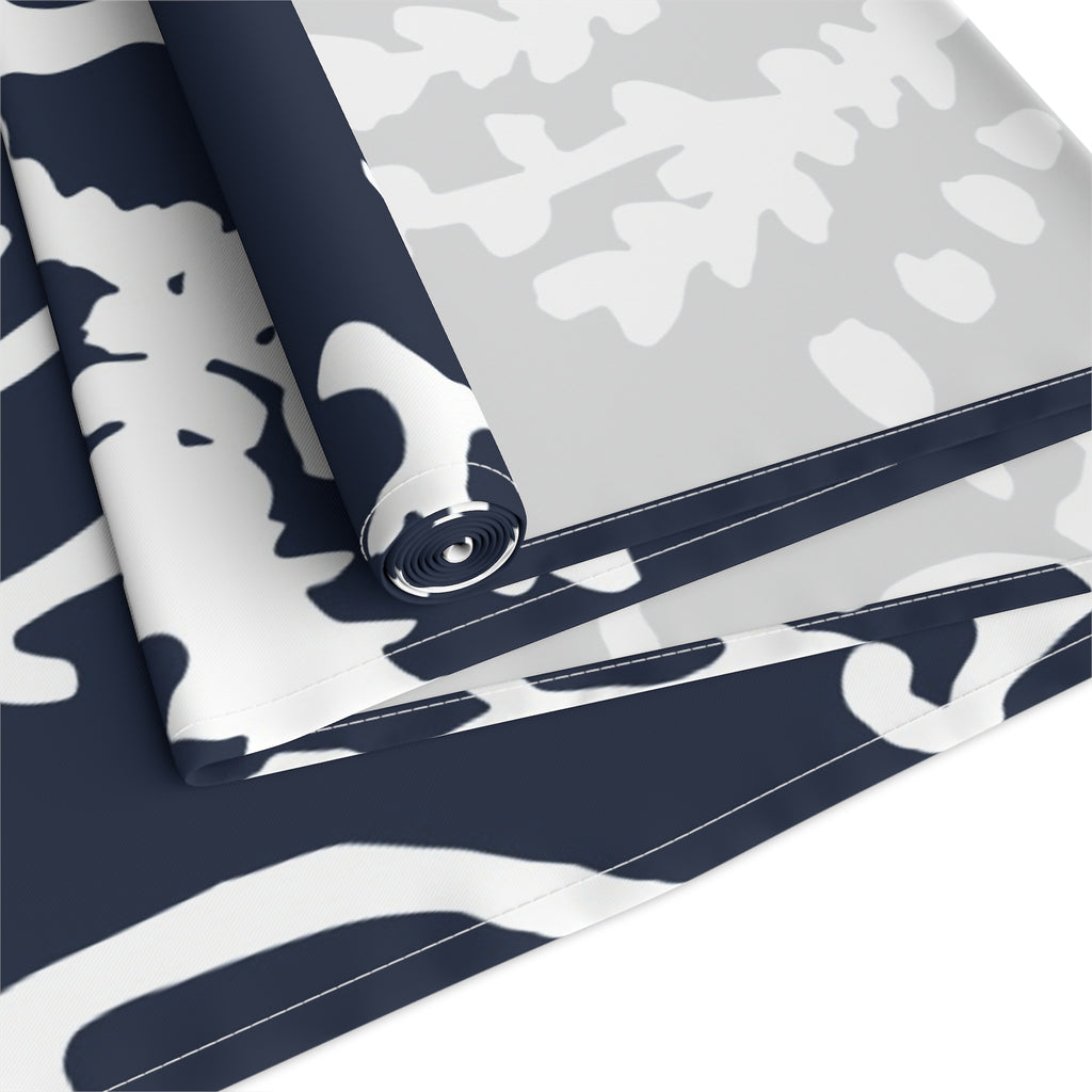 Navy Coastal Coral Reef Table Runner