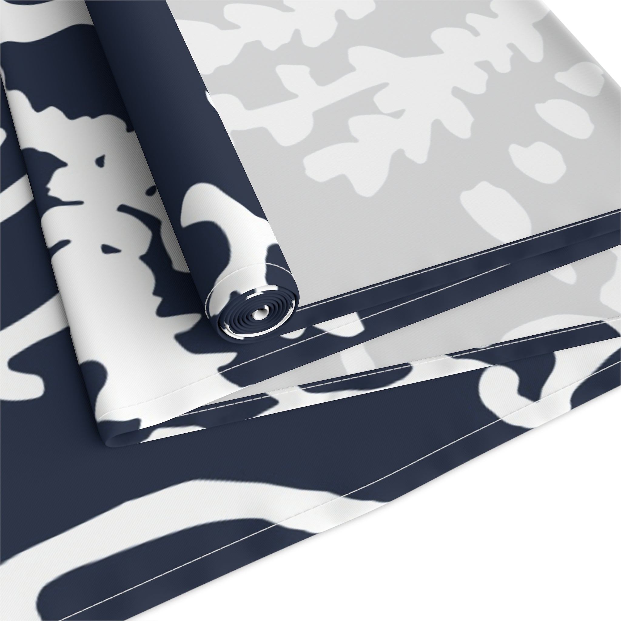 Navy Coastal Coral Reef Table Runner